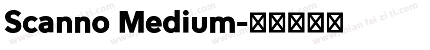 Scanno Medium字体转换